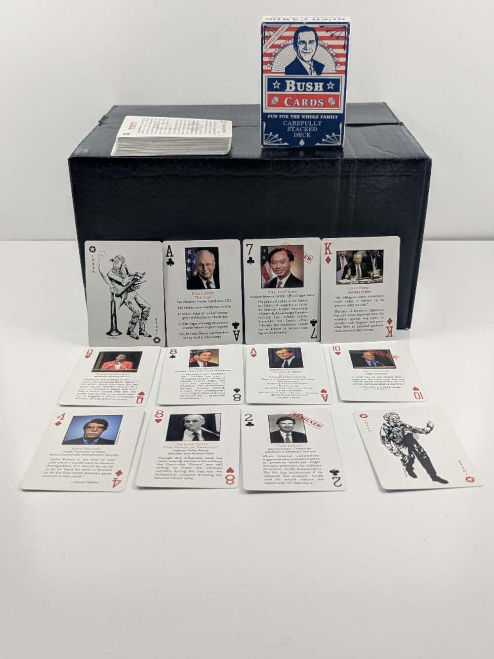 Complete George Bush Playing Card Deck interesting cabinet times have changed.